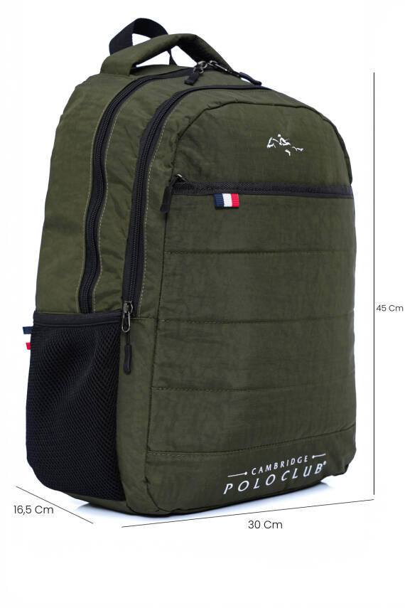 Cambridge Polo Club Minimalist Tasarım Unisex Çok Gözlü Sırt Çantası - 15