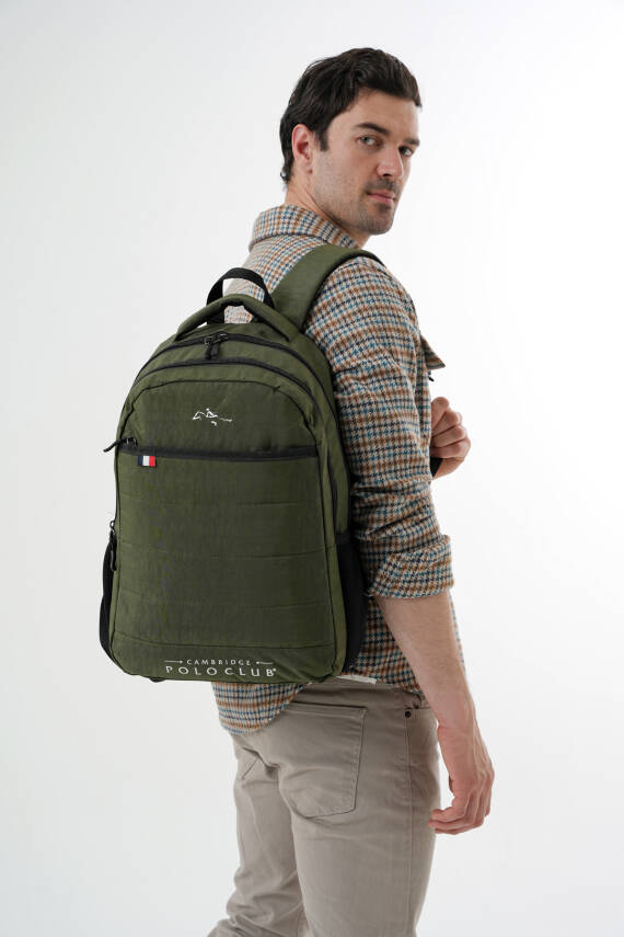 Cambridge Polo Club Minimalist Tasarım Unisex Çok Gözlü Sırt Çantası - 23