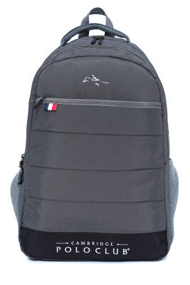 Cambridge Polo Club Minimalist Tasarım Unisex Çok Gözlü Sırt Çantası - 5