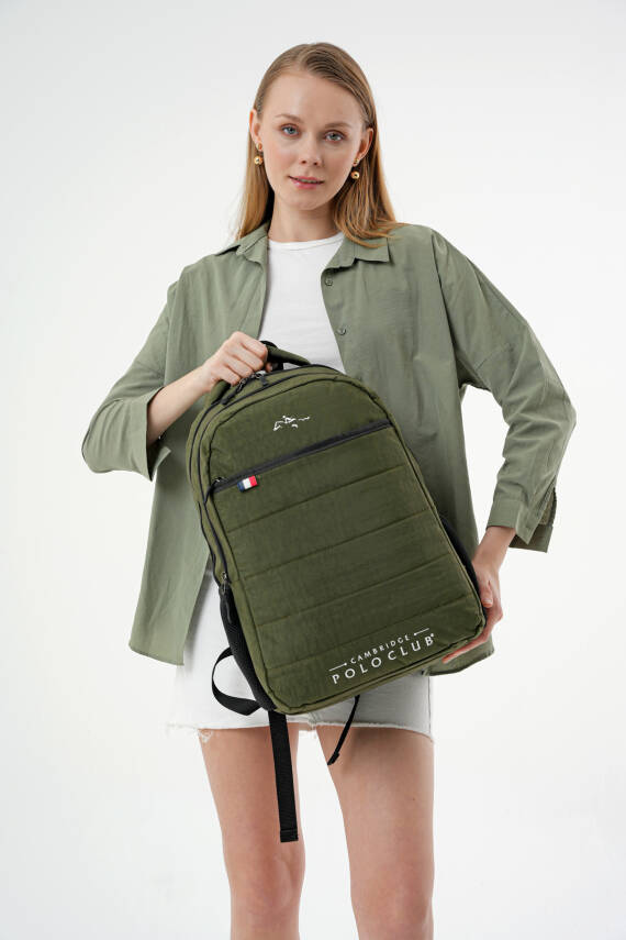 Cambridge Polo Club Minimalist Tasarım Unisex Çok Gözlü Sırt Çantası - 13