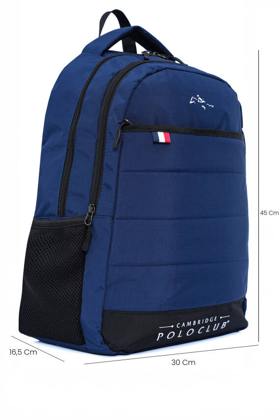 Cambridge Polo Club Minimalist Tasarım Unisex Çok Gözlü Sırt Çantası - 20