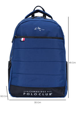 Cambridge Polo Club Minimalist Tasarım Unisex Çok Gözlü Sırt Çantası - 8