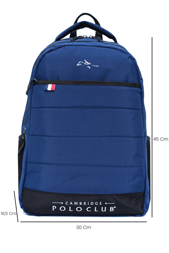 Cambridge Polo Club Minimalist Tasarım Unisex Çok Gözlü Sırt Çantası - 8