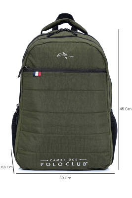 Cambridge Polo Club Minimalist Tasarım Unisex Çok Gözlü Sırt Çantası - 12