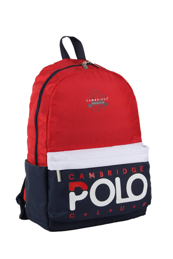 Cambridge Polo Club Preppy Tek Ana Bölmeli Unisex Sırt Çantası - 3
