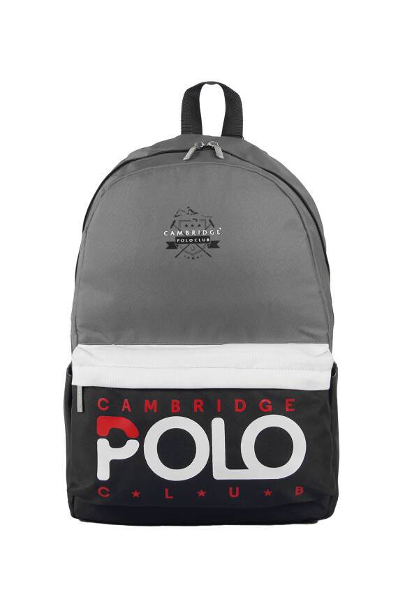 Cambridge Polo Club Preppy Tek Ana Bölmeli Unisex Sırt Çantası - 6