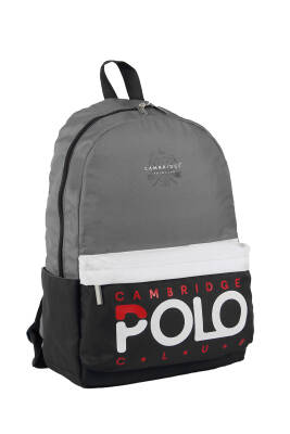 Cambridge Polo Club Preppy Tek Ana Bölmeli Unisex Sırt Çantası - 7