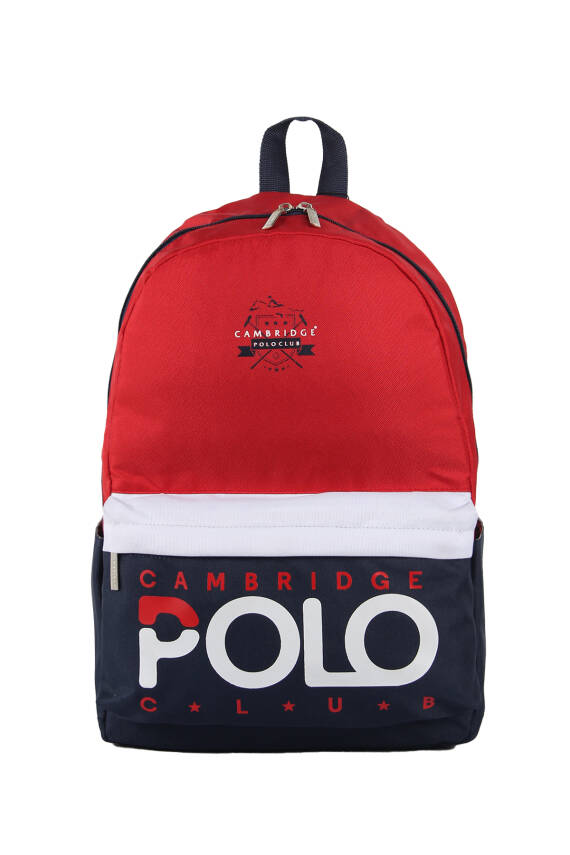 Cambridge Polo Club Preppy Tek Ana Bölmeli Unisex Sırt Çantası - 22