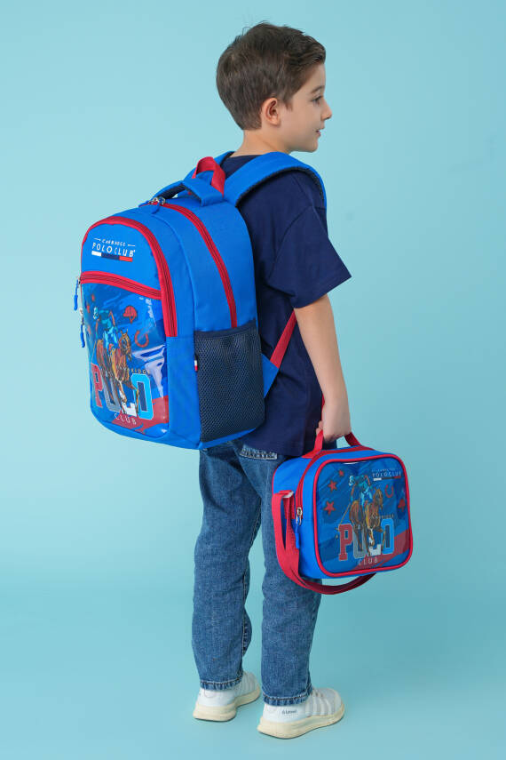 Cambridge Polo Club Riders Temalı 3'lü Erkek İlkokul Çanta Seti - 3