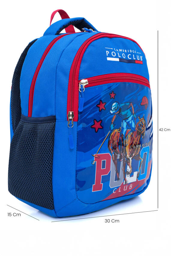Cambridge Polo Club Riders Temalı 3'lü Erkek İlkokul Çanta Seti - 6