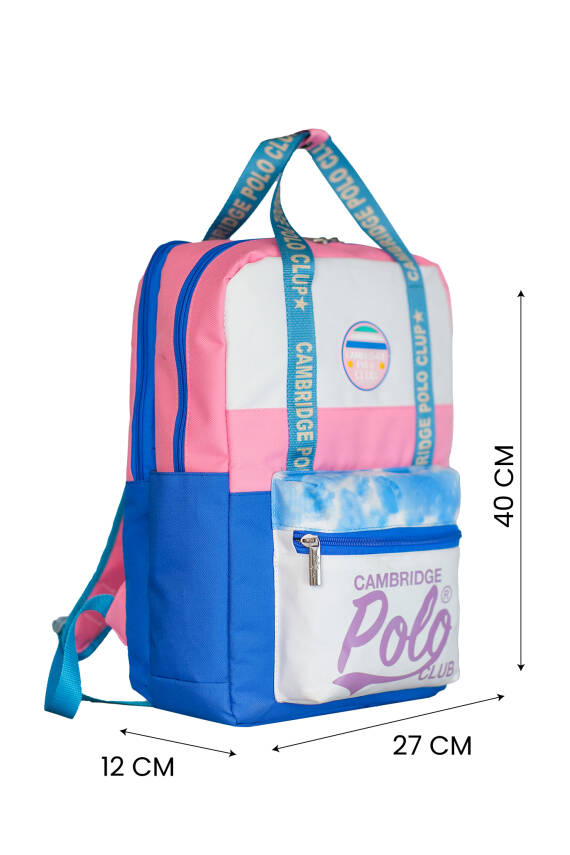 Cambridge Polo Club Shine Üç Bölmeli Kız Çocuk İlkokul Çantası - 6