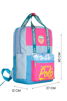 Cambridge Polo Club Shine Üç Bölmeli Kız Çocuk İlkokul Çantası - 11