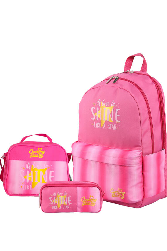 Cambridge Polo Club Star Çift Ana Bölmeli Unisex Çocuk İlkokul Çanta Seti - 1