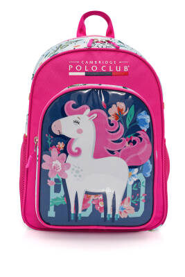 Cambridge Polo Club Unicor Desenli 3'lü Kız Çocuk İlkokul Çanta Seti - Cambridge Polo Club