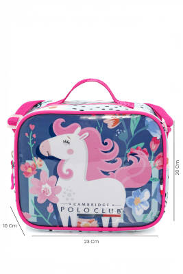 Cambridge Polo Club Unicor Desenli 3'lü Kız Çocuk İlkokul Çanta Seti - 8