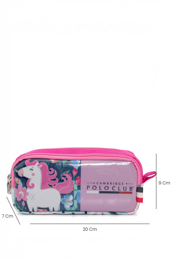 Cambridge Polo Club Unicor Desenli 3'lü Kız Çocuk İlkokul Çanta Seti - 9