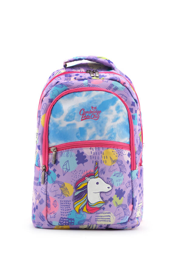 Cambridge Polo Club Unicorn Tek Ana Bölmeli Kız Çocuk İlkokul Çantası - 1