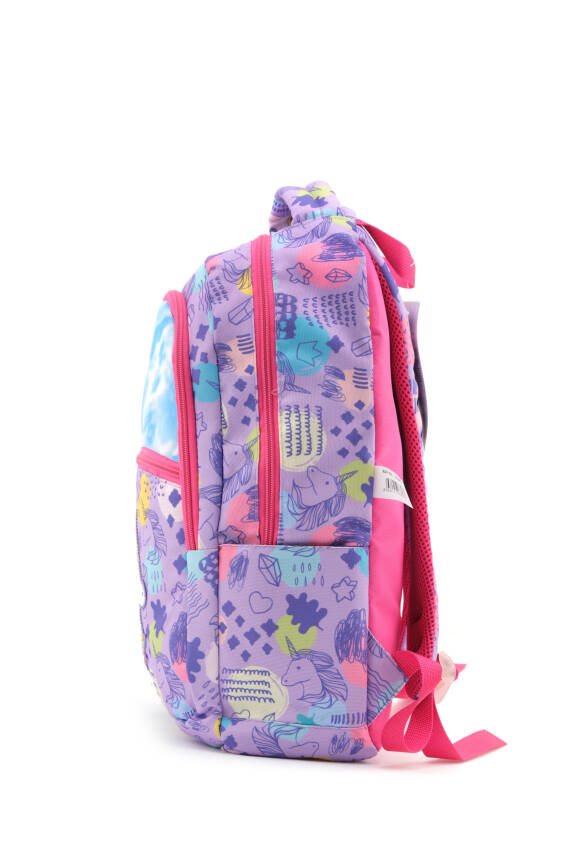 Cambridge Polo Club Unicorn Tek Ana Bölmeli Kız Çocuk İlkokul Çantası - 4