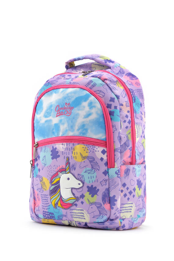 Cambridge Polo Club Unicorn Tek Ana Bölmeli Kız Çocuk İlkokul Çantası - 7