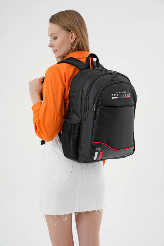 Cambridge Polo Club Unisex Şık Çok Gözlü Sırt Çantası - 4