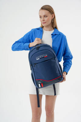 Cambridge Polo Club Unisex Şık Çok Gözlü Sırt Çantası - 12