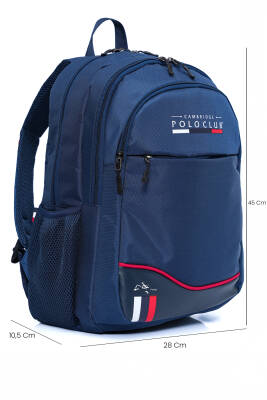 Cambridge Polo Club Unisex Şık Çok Gözlü Sırt Çantası - 23