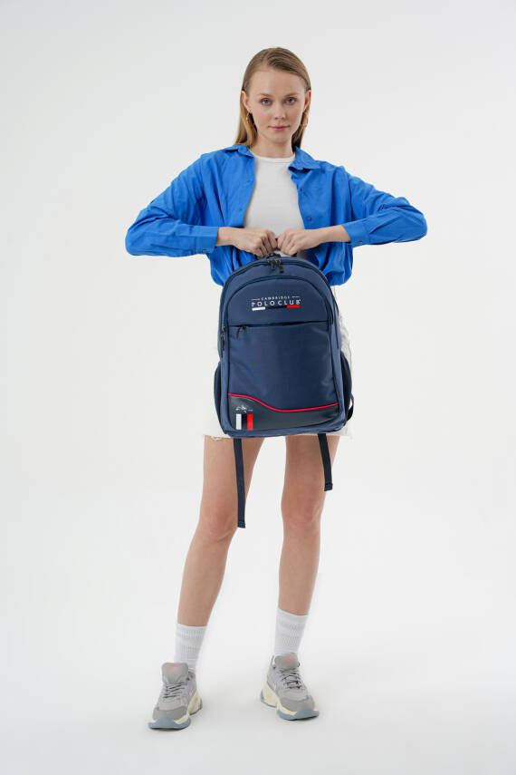 Cambridge Polo Club Unisex Şık Çok Gözlü Sırt Çantası - 13