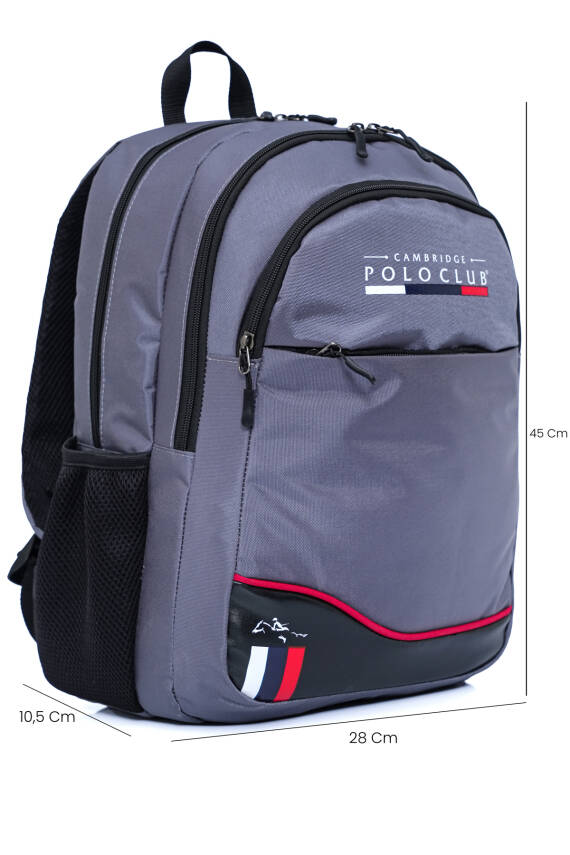 Cambridge Polo Club Unisex Şık Çok Gözlü Sırt Çantası - 19