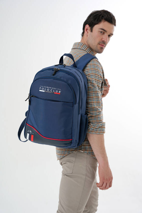Cambridge Polo Club Unisex Şık Çok Gözlü Sırt Çantası - 22