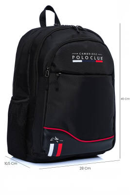 Cambridge Polo Club Unisex Şık Çok Gözlü Sırt Çantası - 6