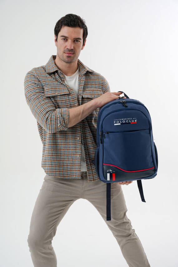 Cambridge Polo Club Unisex Şık Çok Gözlü Sırt Çantası - 11
