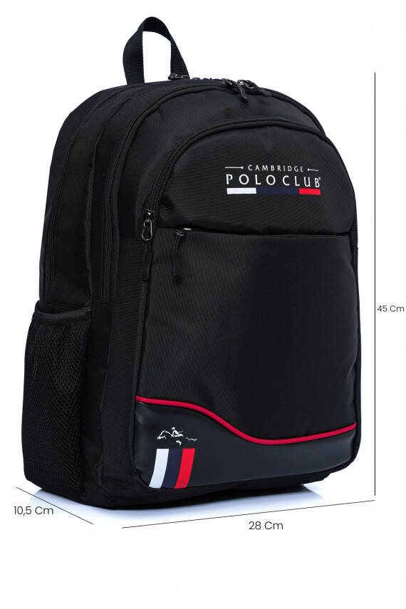 Cambridge Polo Club Unisex Şık Çok Gözlü Sırt Çantası - 6