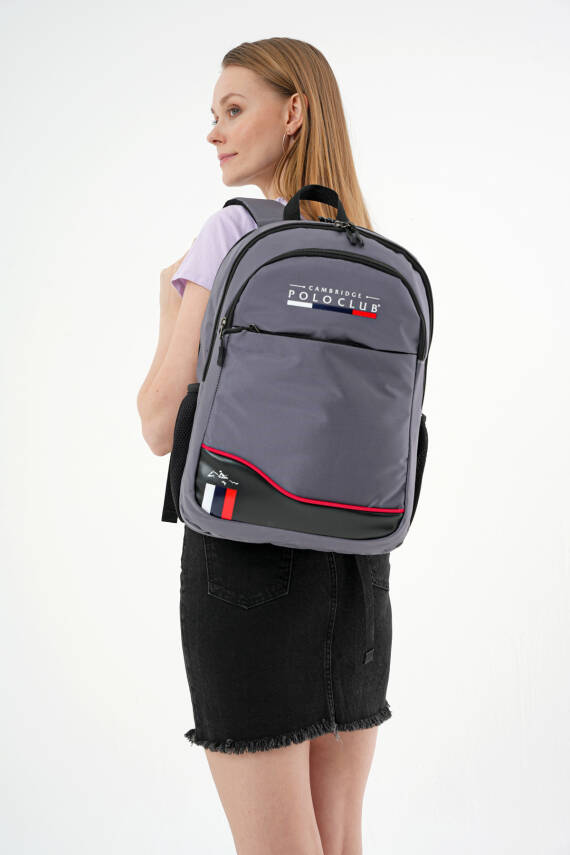 Cambridge Polo Club Unisex Şık Çok Gözlü Sırt Çantası - 8