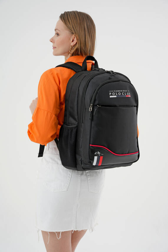 Cambridge Polo Club Unisex Şık Çok Gözlü Sırt Çantası - 2