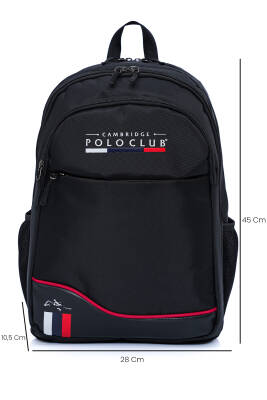 Cambridge Polo Club Unisex Şık Çok Gözlü Sırt Çantası - 3