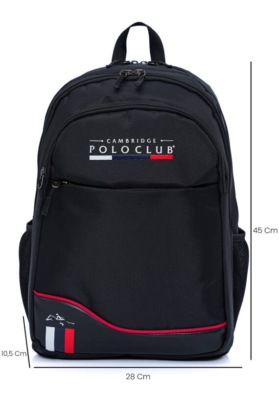 Cambridge Polo Club Unisex Şık Çok Gözlü Sırt Çantası - 3
