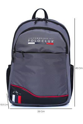 Cambridge Polo Club Unisex Şık Çok Gözlü Sırt Çantası - 8
