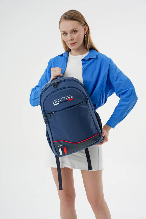 Cambridge Polo Club Unisex Şık Çok Gözlü Sırt Çantası - 11
