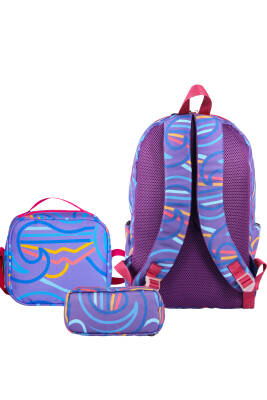 Cambridge Polo Club Wave Çift Ana Bölmeli Unisex Çocuk İlkokul Çanta Set - Cambridge Polo Club