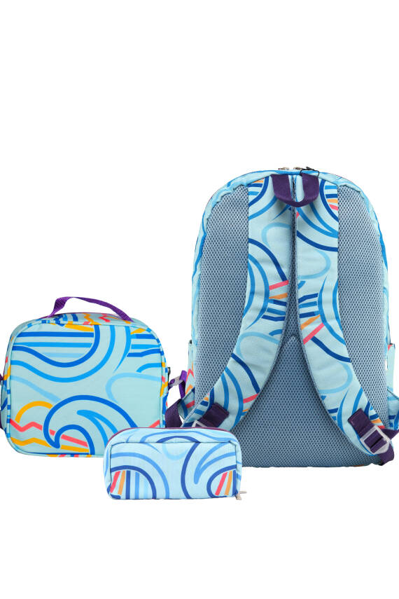 Cambridge Polo Club Wave Çift Ana Bölmeli Unisex Çocuk İlkokul Çanta Set - 3