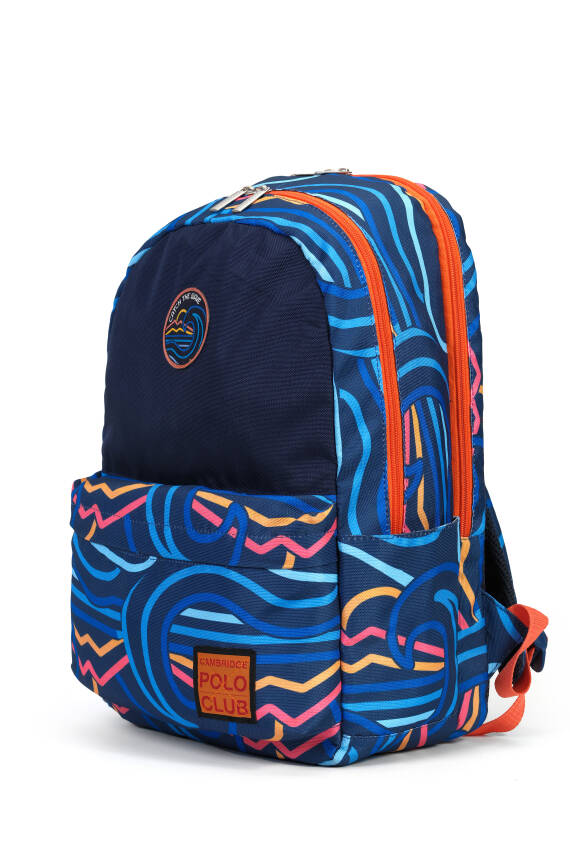 Cambridge Polo Club Wave Çift Ana Bölmeli Unisex Çocuk İlkokul Çantası - 8