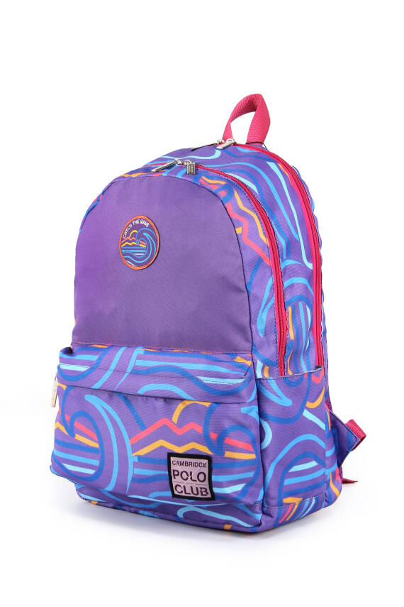 Cambridge Polo Club Wave Çift Ana Bölmeli Unisex Çocuk İlkokul Çantası - 14