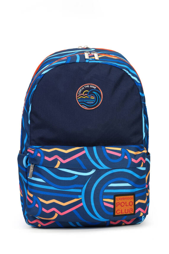 Cambridge Polo Club Wave Çift Ana Bölmeli Unisex Çocuk İlkokul Çantası - 17