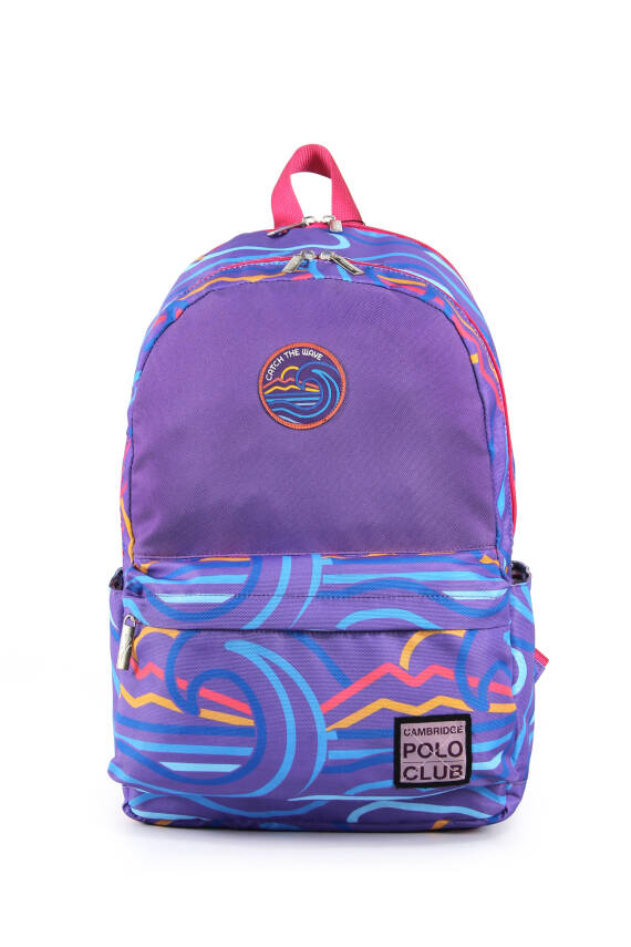 Cambridge Polo Club Wave Çift Ana Bölmeli Unisex Çocuk İlkokul Çantası - 19