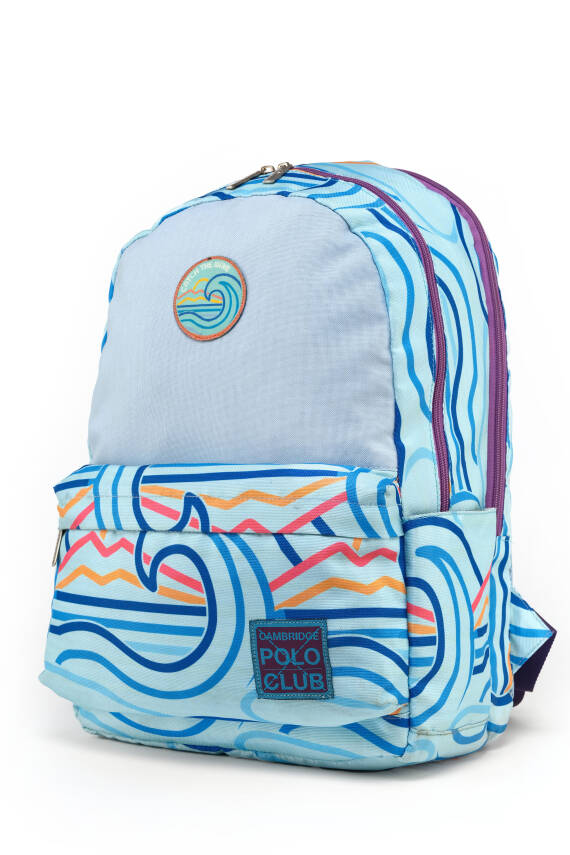 Cambridge Polo Club Wave Çift Ana Bölmeli Unisex Çocuk İlkokul Çantası - 7
