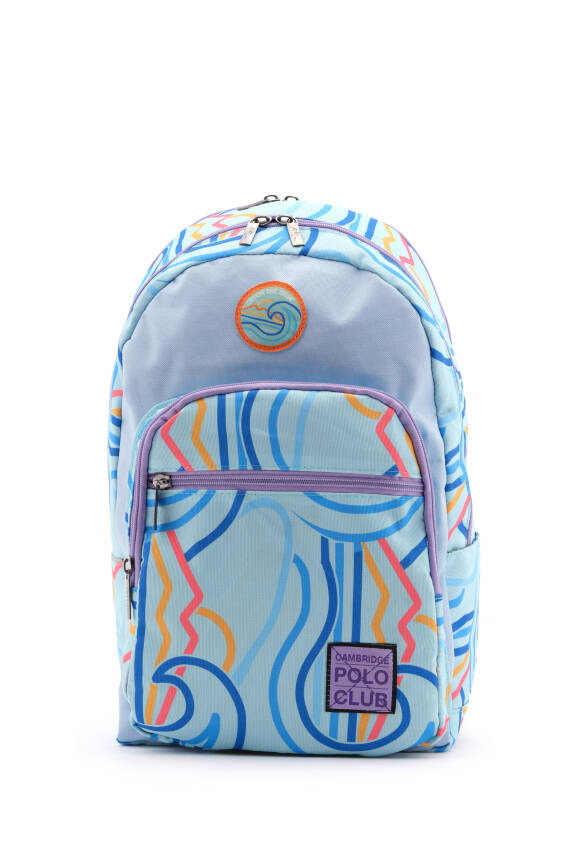 Cambridge Polo Club Wave Çok Gözlü Unisex Çocuk İlkokul Çantası - 1