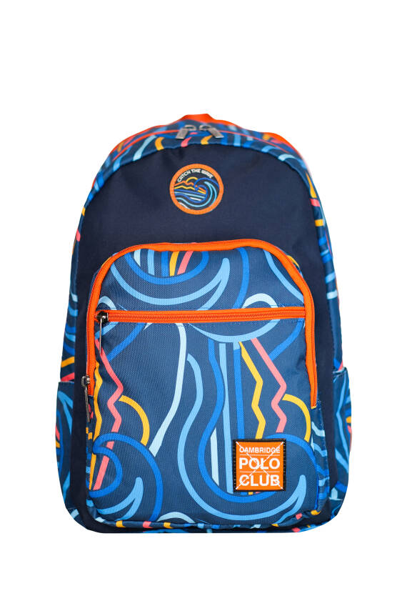 Cambridge Polo Club Wave Çok Gözlü Unisex Çocuk İlkokul Çantası - 22