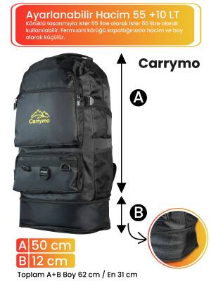 Carrymo Orijinal Körüklü Ortopedik Konfor Modeli Çok Gözlü Gezi Seyahat Yürüyüş Dağcı Kamp Spor Sırt Çantası - CARRYMO