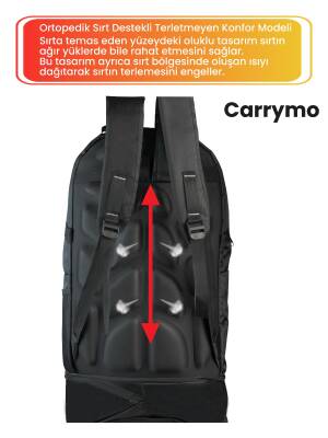 Carrymo Orijinal Körüklü Ortopedik Konfor Modeli Çok Gözlü Gezi Seyahat Yürüyüş Dağcı Kamp Spor Sırt Çantası - CARRYMO