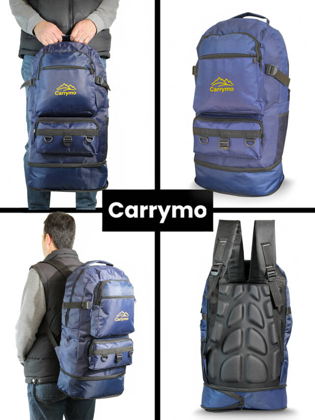 Carrymo Orijinal Körüklü Ortopedik Konfor Modeli Çok Gözlü Gezi Seyahat Yürüyüş Dağcı Kamp Spor Sırt Çantası - 17